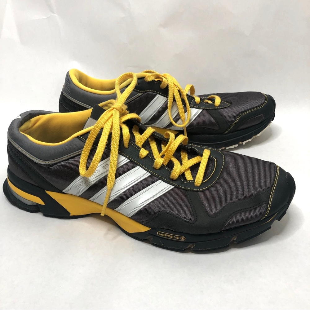 Adidas Marathon Sneakers Gray Yellow